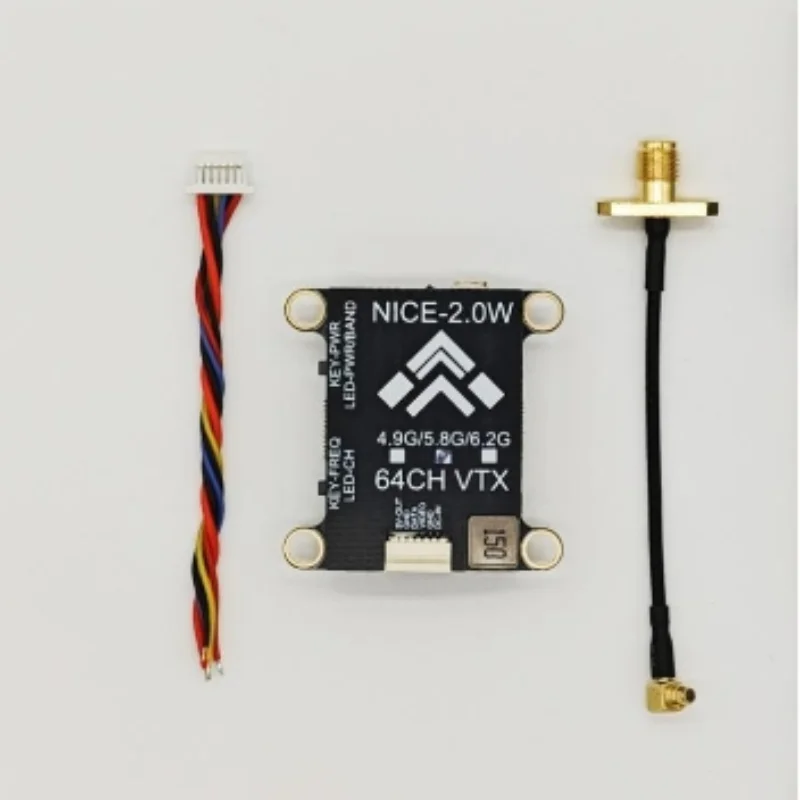 Transmisor gráfico 2W VTX/ FPV 5.8G 2000mW de alta potencia/ajustable 1.6W