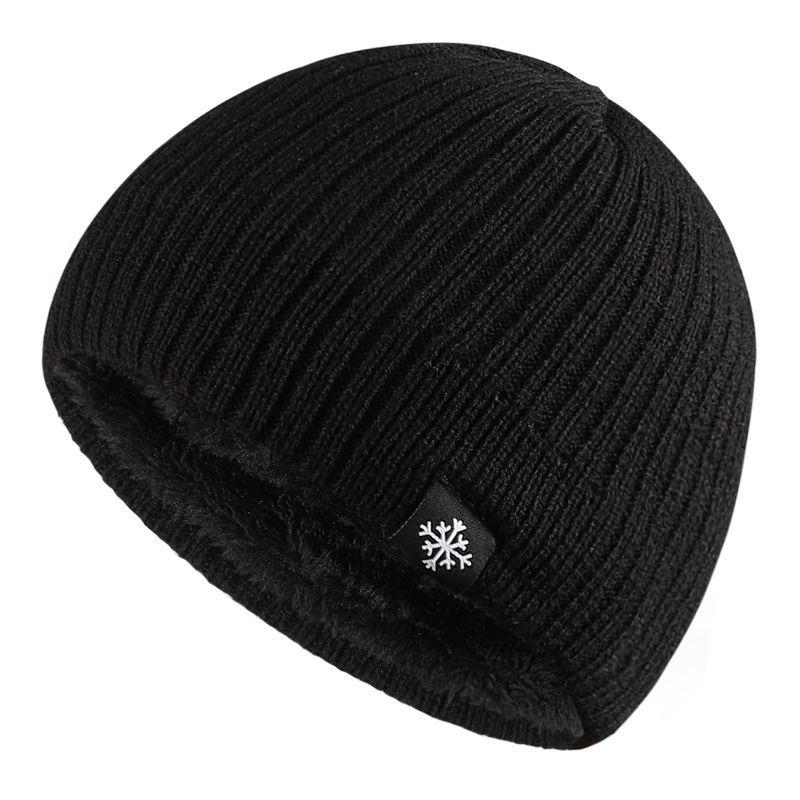 Autumn/Winter Fleece Thick Knitted Thermal Blend Hat