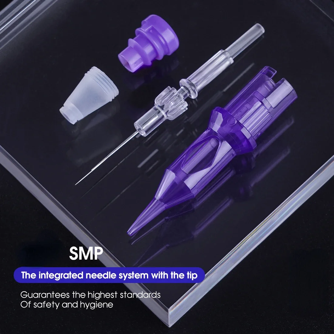 Dragonhawk PRO Hình Xăm Thường Trực Trang Điểm Kim Hộp Mực SMP 1RL 3RL Vòng Lót Hình Xăm Cung Cấp 0.18Mm/0.20Mm/0.25Mm