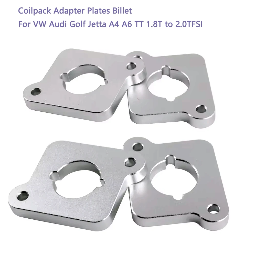 Billet engine 20v 1.8T to 2.0TFSI  Coilpack Adapter Plates Set For VW Audi Golf Jetta A4 A6 TT