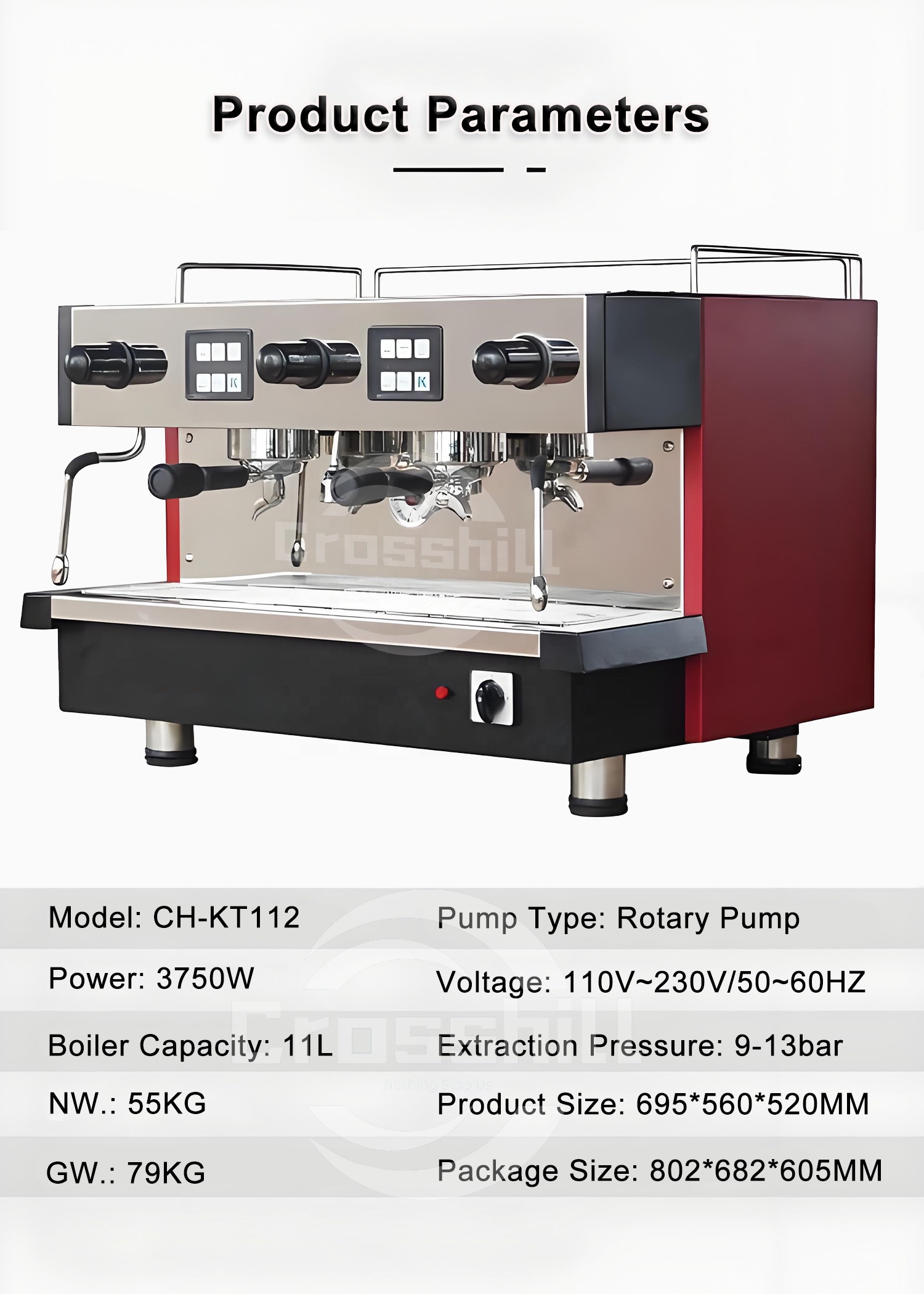 Wholesale Customized Cheap Convenient Pid Temperature Control Commercial 2 Group Kahve Makinesi Espresso Coffee Machine