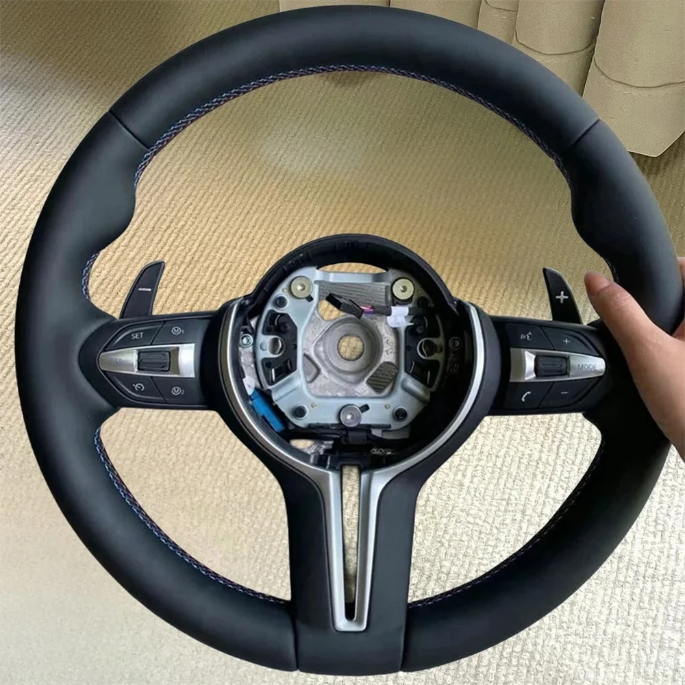 Volante serie M para BMW F10 F11 F20 F21 F30 F31 F34 F32 F33 F36 F22 F23 F46 M3 M6, accesorios para volante de coche