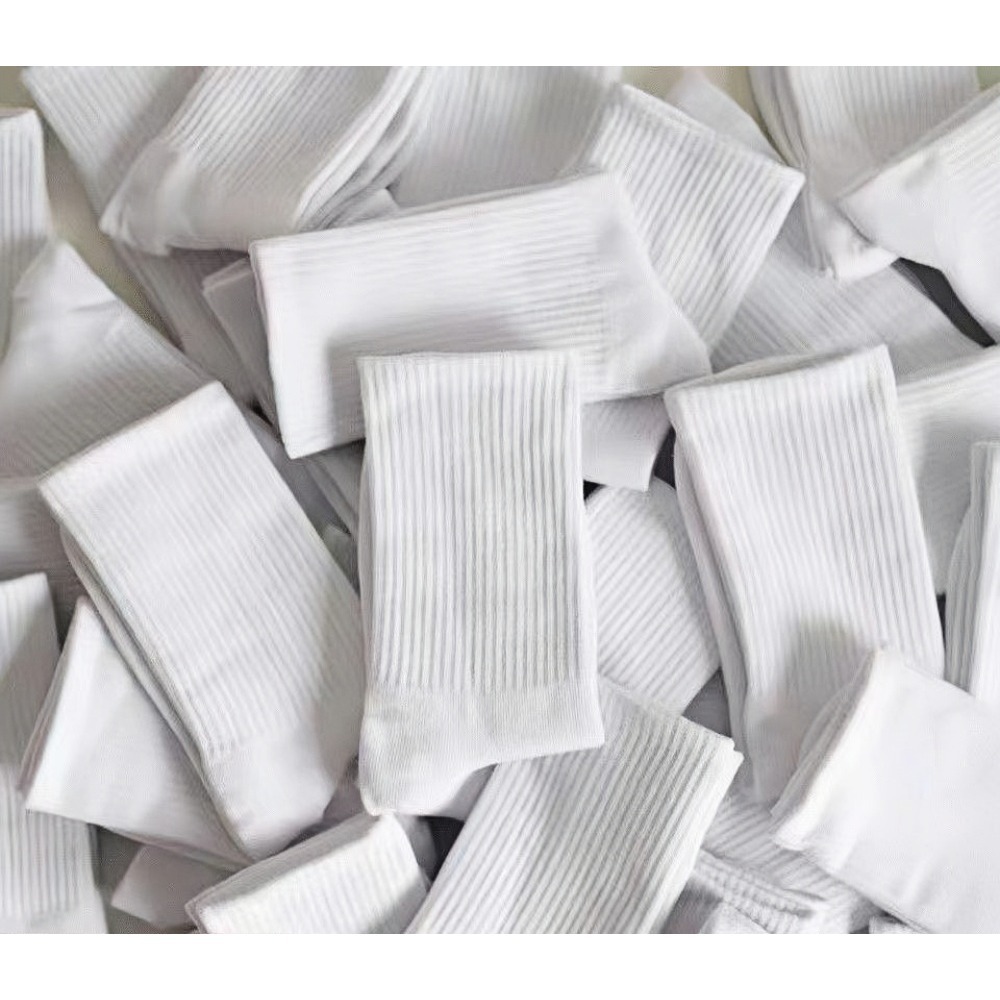 6/12 pares de calcetines de color blanco y negro para hombre y mujer, calcetines absorbentes del sudor y a prueba de olores