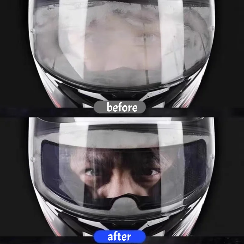 オートバイヘルメット用曇り止めフィルム 2 枚 曇り止めステッカー 冬のライダーの必需品 非常に薄い