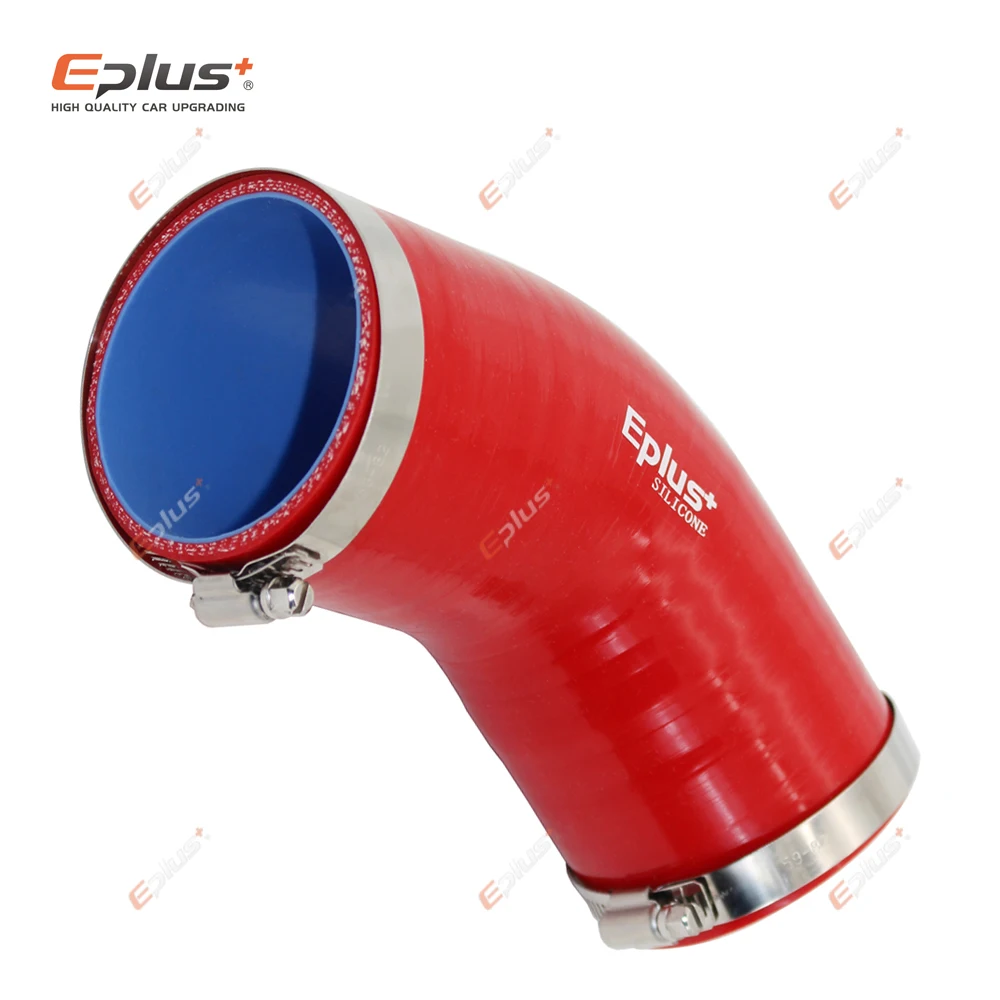 EPLUS Đa Năng Silicone Lửng Ống 45 Độ Kết Nối Ô Tô Intercooler Turbo Lượng Ống Nối Đỏ Nhiều Kích Thước