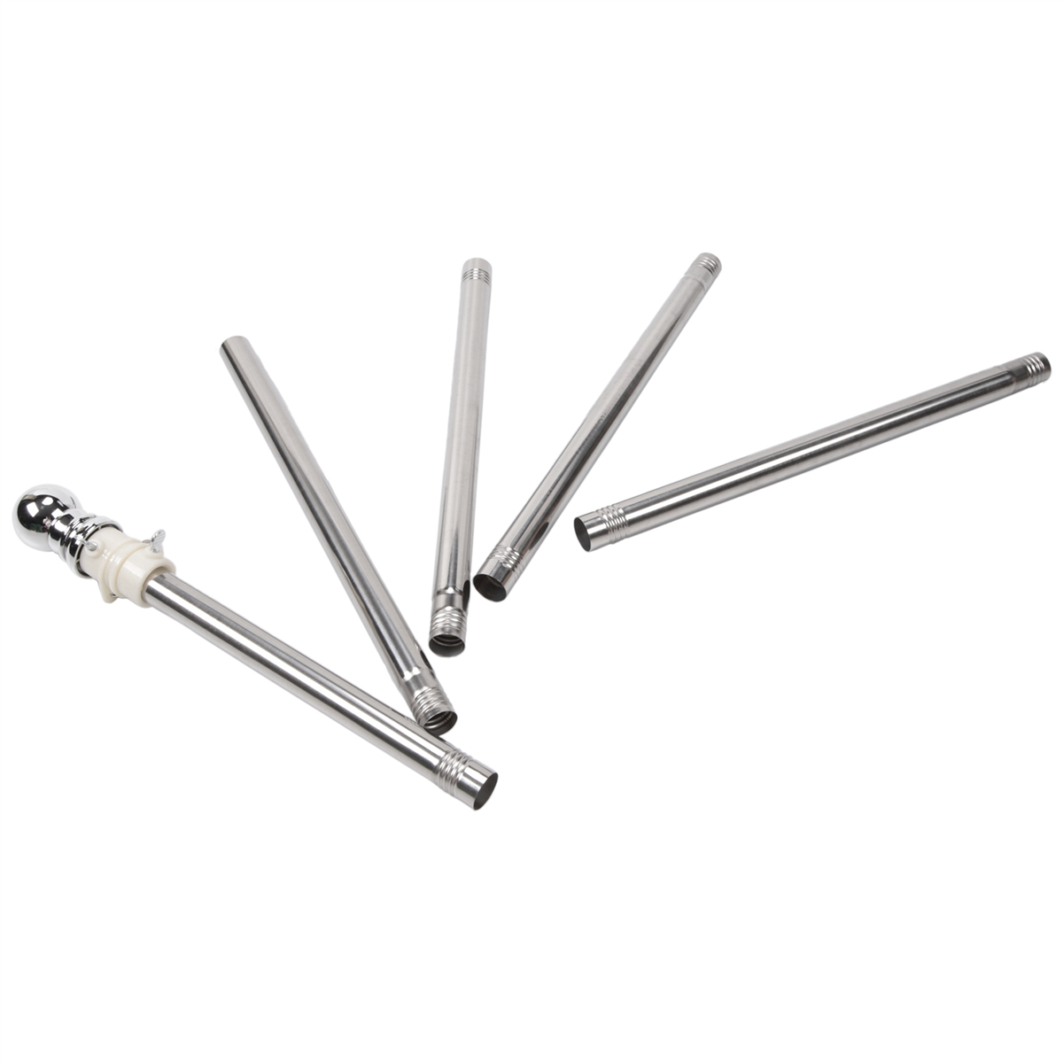 Asta de bandera de acero inoxidable, adecuada para casa, Patio, jardín, antioxidante (solo poste plateado)