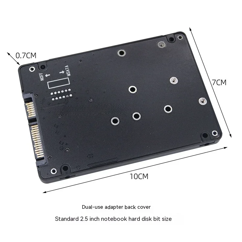 Sata 60gbps M.2 SSD a stato solido a sata3 scatola del disco rigido esterno ngff msata a porta seriale scheda adattatore doppio uso due in uno