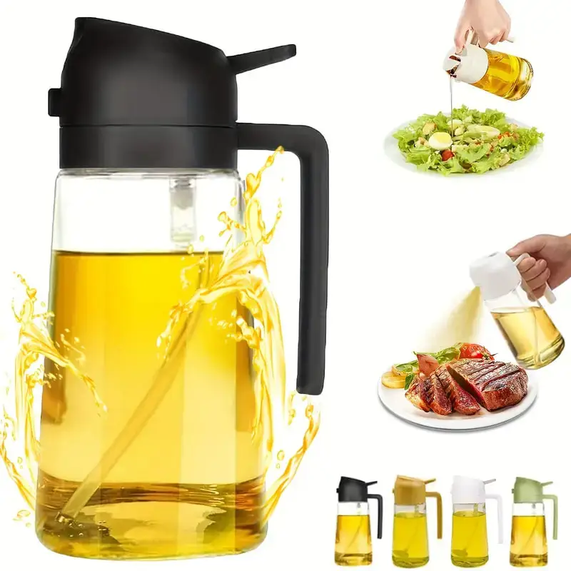 Dispensador de óleo, acessórios de tempero, garrafa de galheteiro de óleo, spray de óleo, utensílios de cozinha para cozinha, churrasco, recipiente pulverizador de óleos