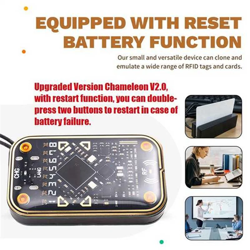 Nachrichten Chameleon Ultra V2.0 RFID Smart Chip Reader NFC Duplicator + 3XCUID 6XUID Schlüsselbund 125Khz 13,56Mhz Karte Dekodieren RFID Reader