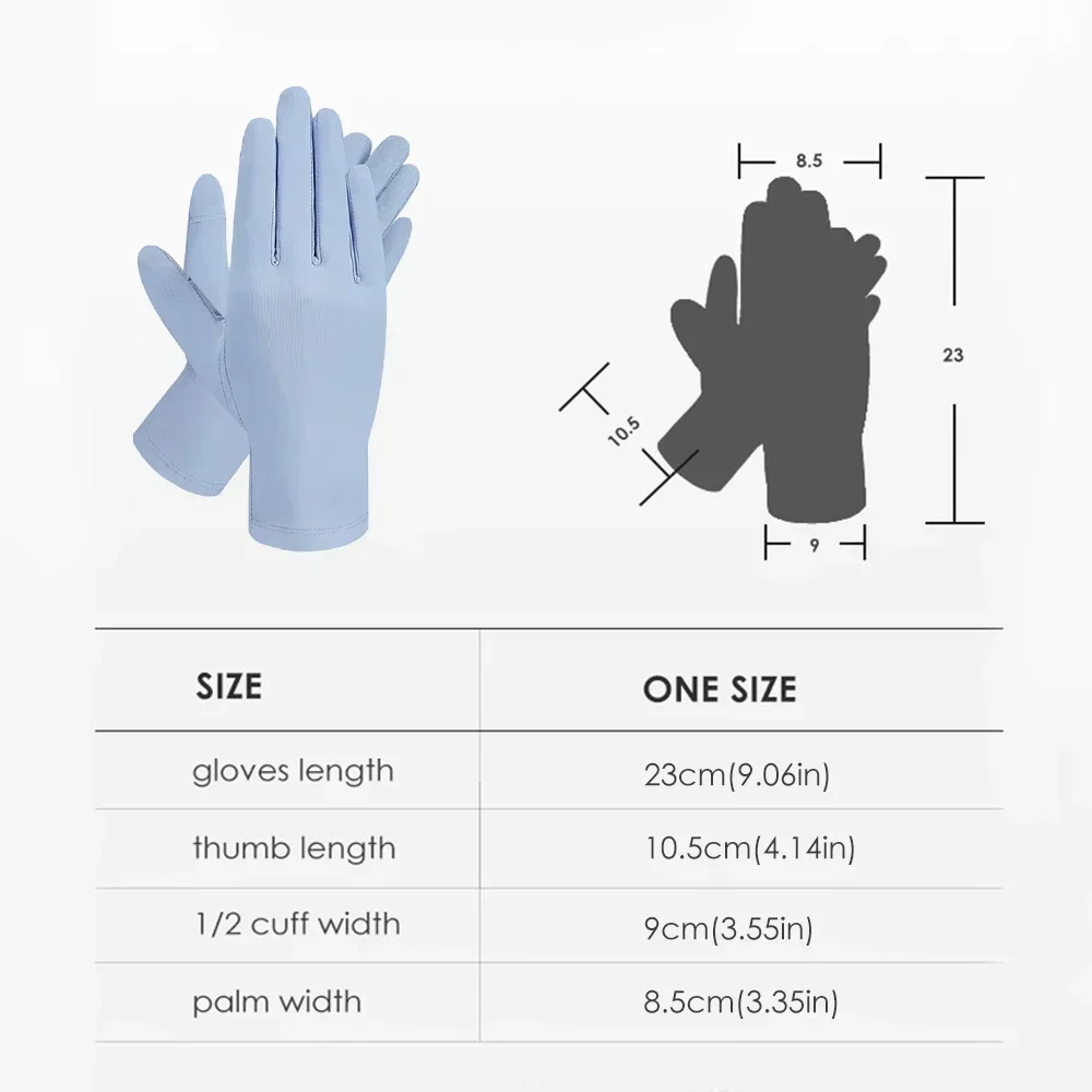 OhSunny 여름 빛 통기성 선 스크린 운전 장갑 새로운 기술 세라믹 패브릭 UPF 2000 + 야외 사이클링을위한 안티 UV 슬립