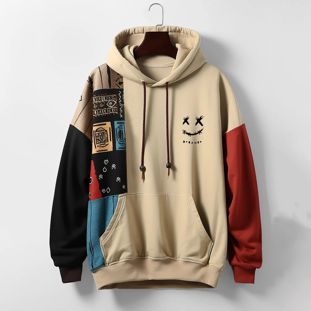 Sudadera con capucha Vintage para hombre, jersey con estampado gráfico de dibujos animados, ropa de calle deportiva, ropa de otoño de diseñador, sudaderas con capucha