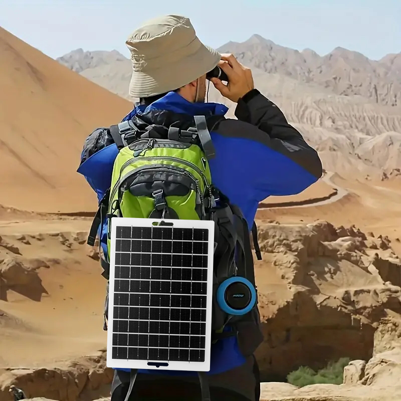 Solar Panel With USB  Outdoor Hiking And Camping Portable Battery Mobile Phone Charging Bank Charging Panel