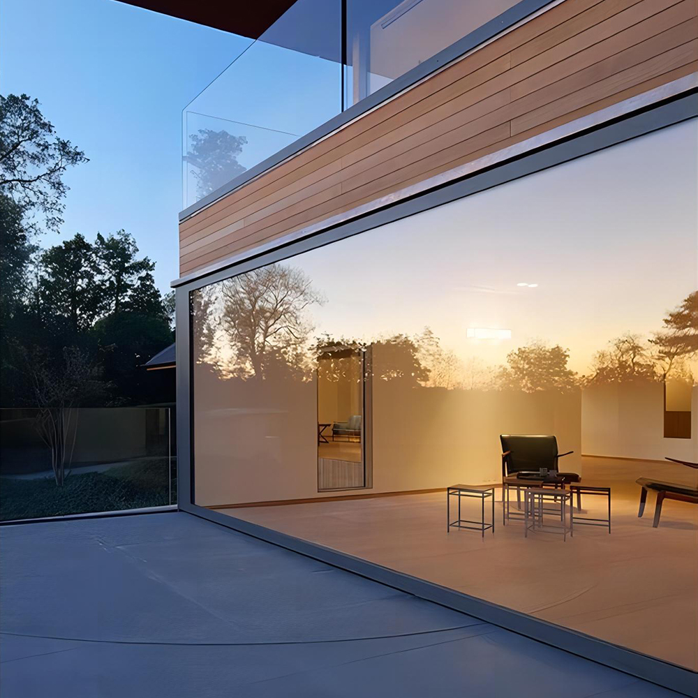 Sixinalu 슬라이딩 문짝 패널 알루미늄 도어, 허리케인 임팩트 문짝, 전면 이중 유약 외부 인테리어, 맞춤형 홈 장식, 150mm