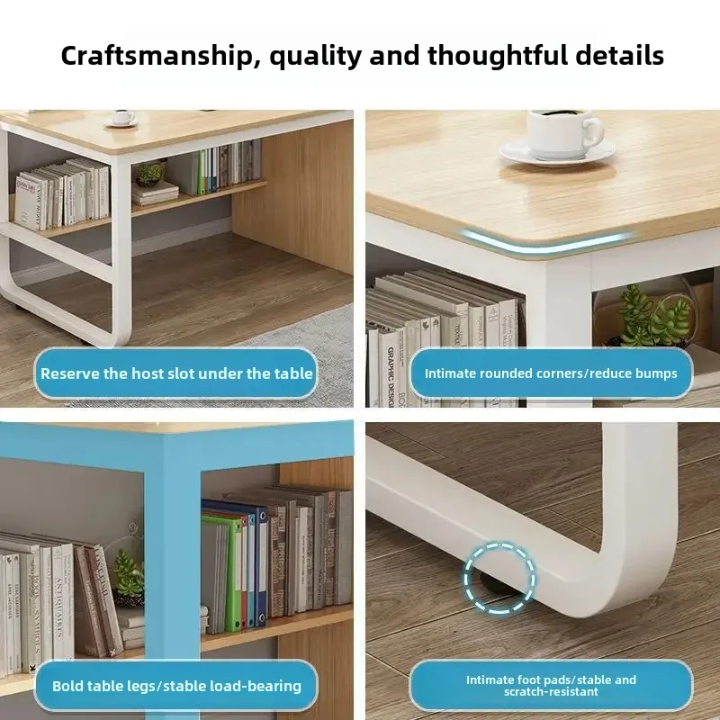 Escritorio Escritorio para computadora Escritorio Simple Hogar Estudiante con cajón Dormitorio Escritorio Almacenamiento de oficina