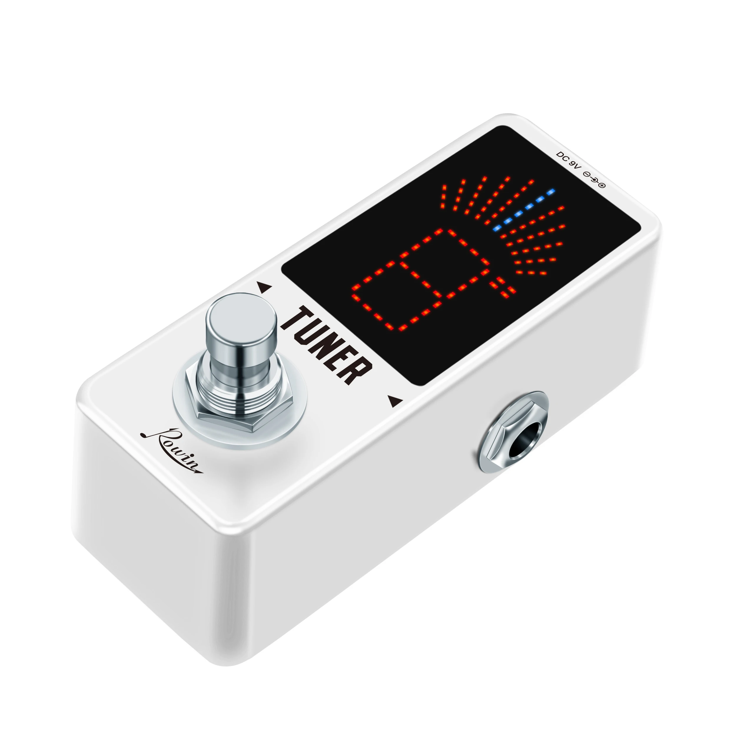 Rowin LT-910 Accordatore per chitarra Mini sintonizzatore cromatico Effetto pedale Display a LED Accessori per chitarra True Bypass per basso elettrico