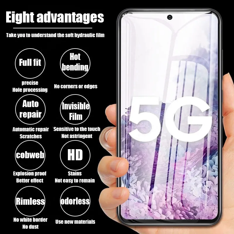 4 шт. гидрогелевая пленка для Samsung S25 S24 S20 S22 S21 Ultra S10 S9 S8 Plus FE Защитная пленка для экрана Samsung Note 20 10 9 8 Plus S23U