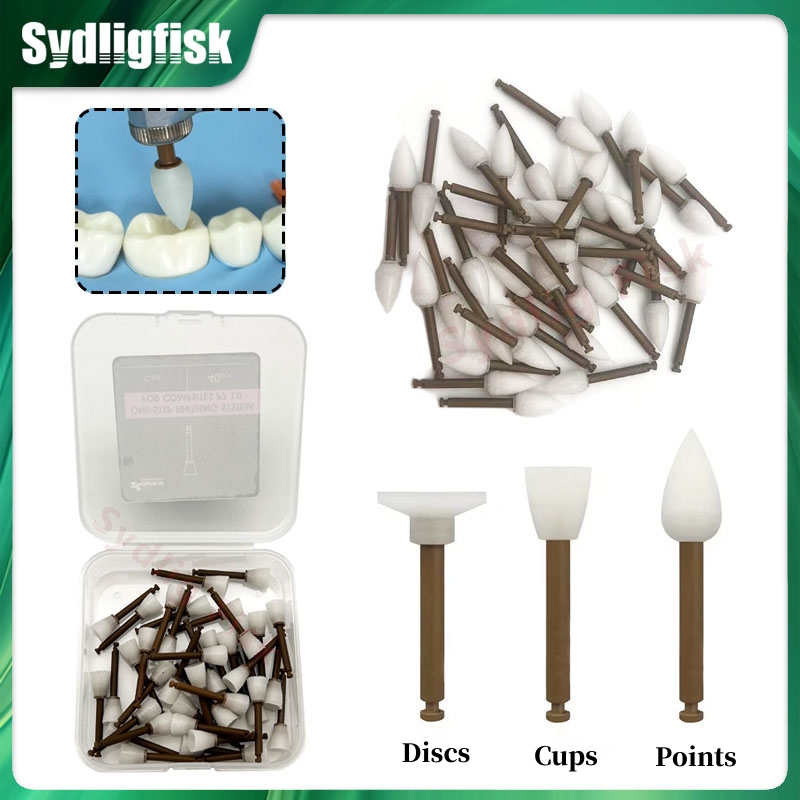 40 шт./кор., стоматологический полировщик, композитная полировка, финишер, чашки, точки, диски, одношаговая система отделки RA, хвостовик, полировка зубов, стоматолог