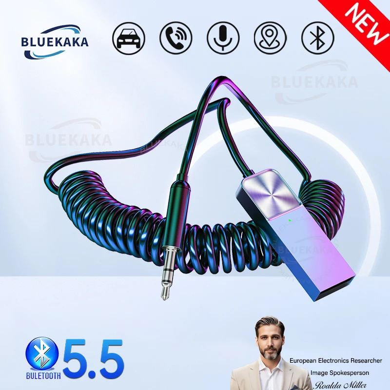 New Upgrad Bluetooth Car AUX Adapter USB To 3.5mm Stereo Hifi Music Wireless Audio Receiver Dongle Handsfree For Car BT Transmit