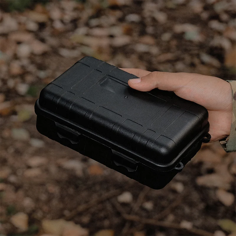 Caja de Kit de supervivencia al aire libre, herramienta grande, a prueba de golpes y a prueba de presión, impermeable y a prueba de caídas, caja sellada, caja de almacenamiento de supervivencia salvaje