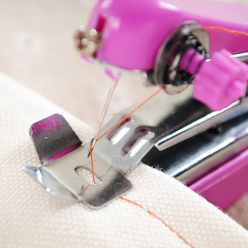 Thuis Handheld Naaimachine Draagbare Outdoor Reizen Kleding Stoffen DIY Stiksels Naaigereedschap Mini Handmatige Stitch Handwerkmachine