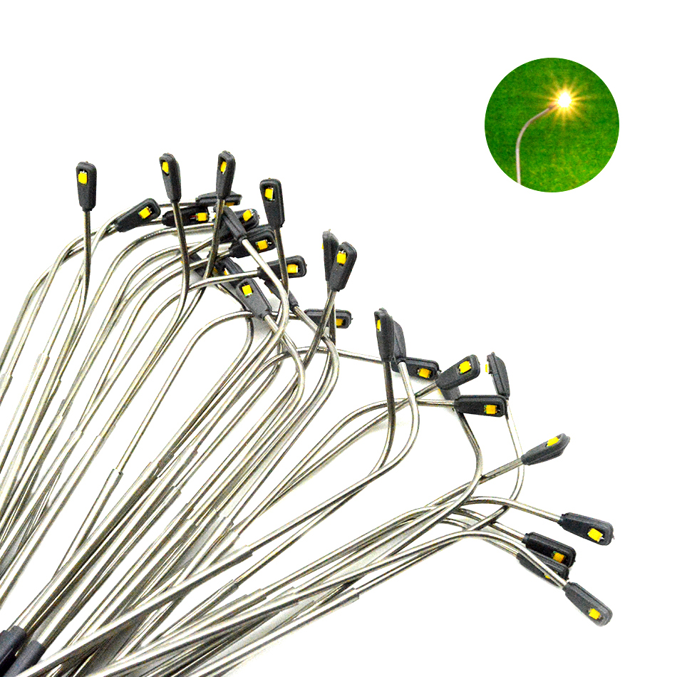 1:100-500 スケールモデル LED 3V 街路灯照明シングルヘッド列車レイアウト風景