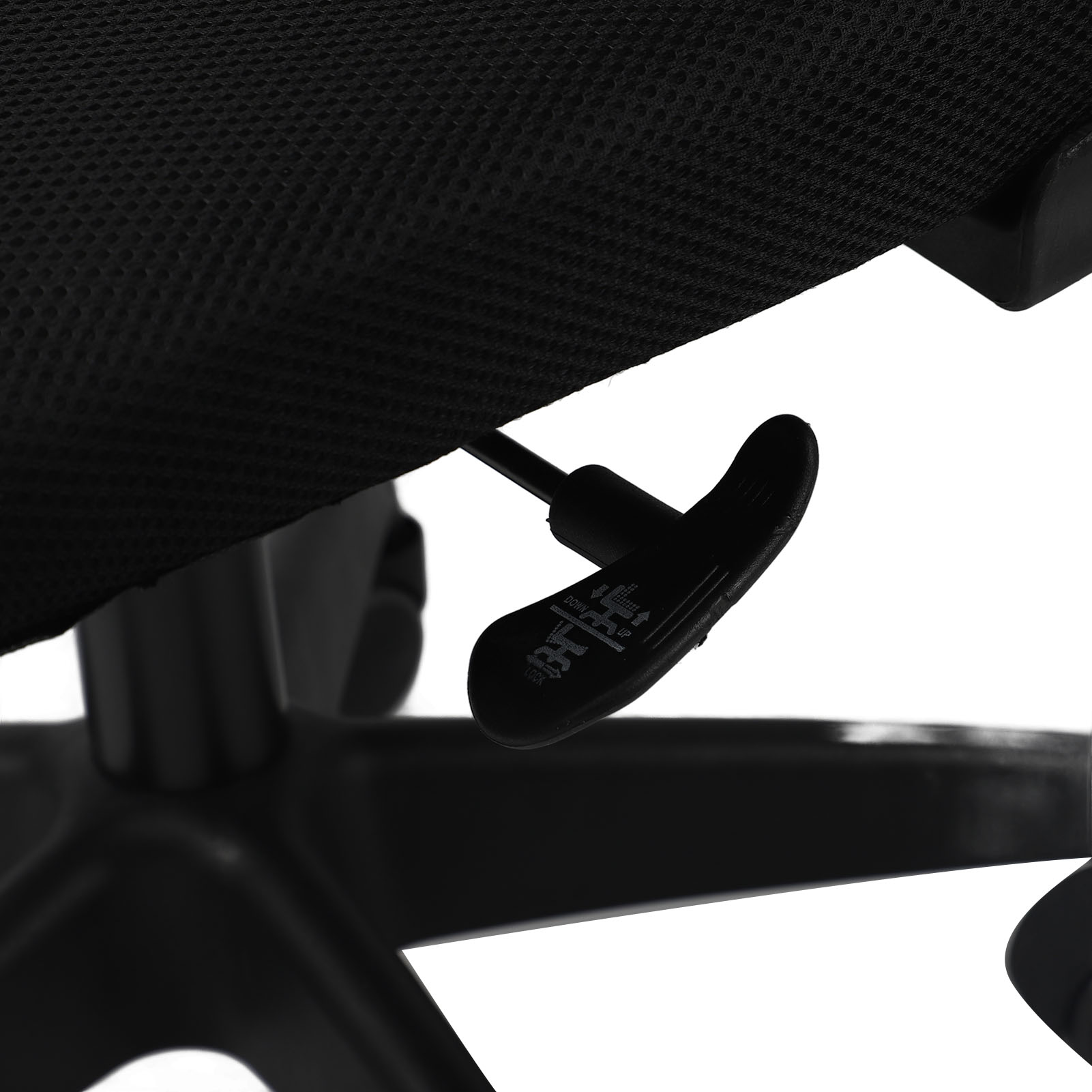 Computer Desk Chair 330.7lb Load Capacity 90 Degree Rotating Armrests Breathable  Chair with 5 Wheels for Home