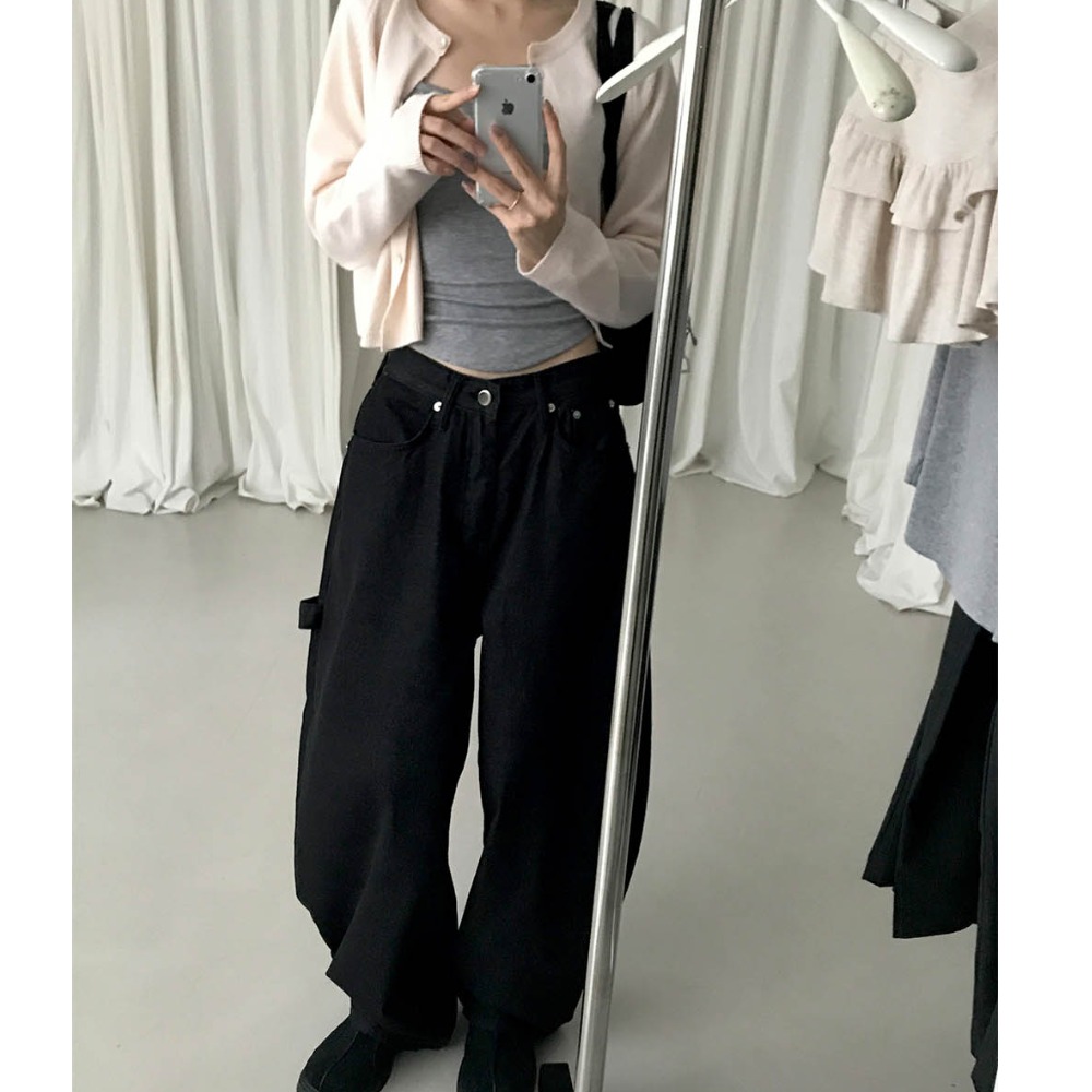 Calças Jeans Fenas de Cintura Alta, Perna Larga, Crimento até o Chão, Estilo Retrô Americano, Versátil, com Bolsos, Es...