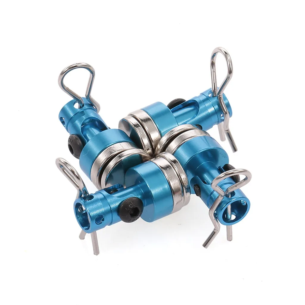 4pcs RC รถโลหะแม่เหล็กโพสต์โลหะ RC รถ SHELL Mount คอลัมน์พร้อมคลิปสําหรับ 1/10 Axial SCX10 Traxxas TRX4 D90 HSP Redcat