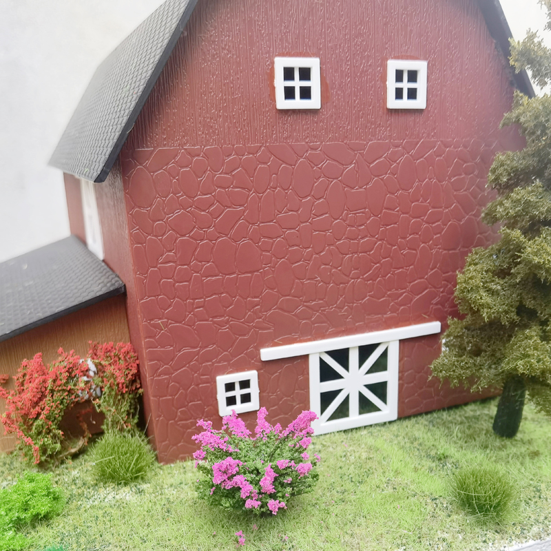 1/87 Ho Scale Deluxe Barn Chicken Coop Model Livestock Shed Building House Plastic Architecture Scale Train Railroad Layout