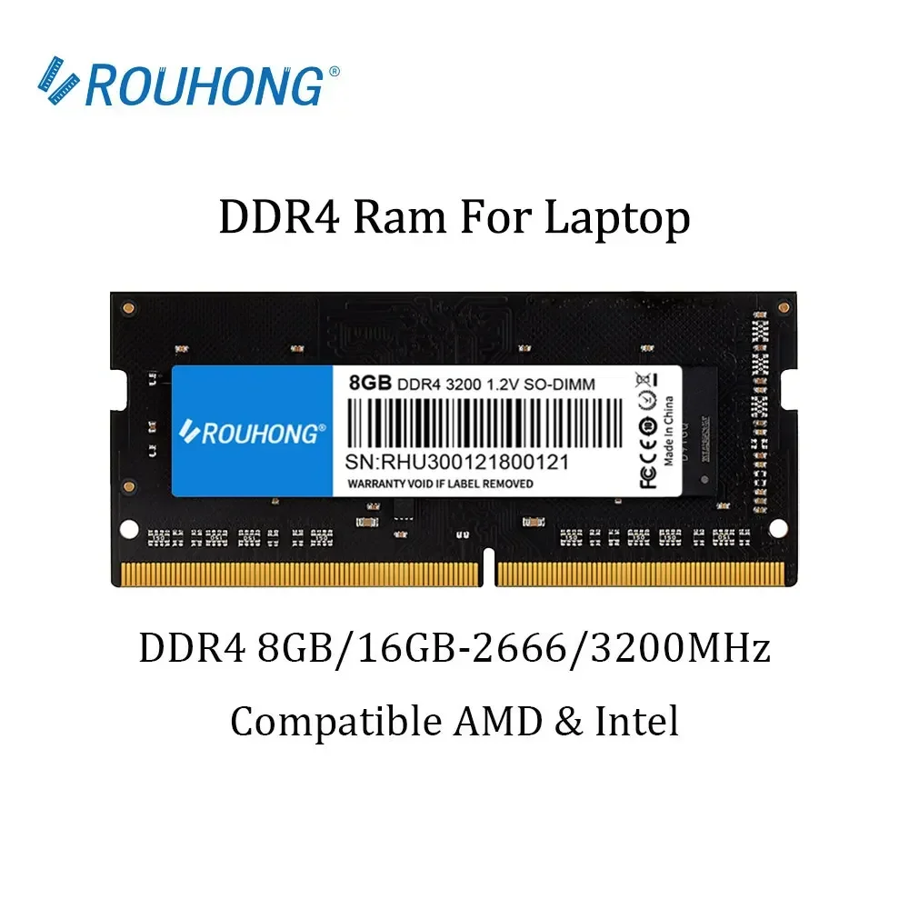 Memória Ram DDR4 8GB 16GB 2666mhz 3200mhz DDR3 8GB 1600mhz Sodimm Notebook Memória de laptop de alto desempenho