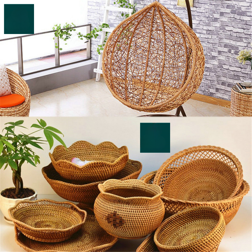 500G 70M gray four-wire flat synthetic rattan woven material, used to weave and repair plastic rattan for chairs, tables, hammoc