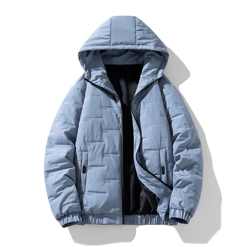 Sinobillow Herbst und Winter Arbeit Kleidung Parkas Baumwolle Herren Baumwoll jacken schmal geschnittene Kapuze, modischer Mantel