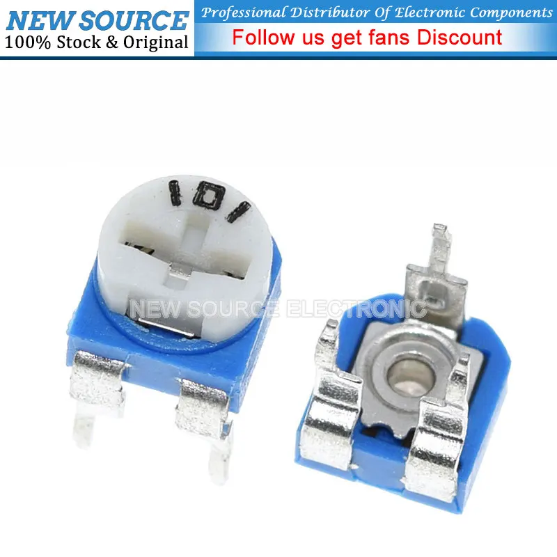 20pcs RM065 RM-065 100 200 500 1K 2K 5K 10K 20K 50K 100K 200K 500K 1M Ohm Trimpot Trimmer Potentiometer Variable Resistor
