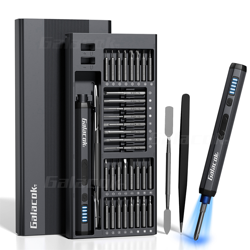 Juego de destornilladores eléctricos de precisión 68/76 en 1, 5 niveles ajustables, viene con luz de relleno, herramienta profesional de reparación de IPad para teléfono móvil