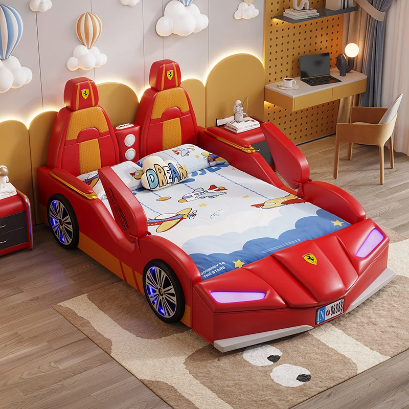 Decoration children Double Bed Design Unique Modern Luxury children Double Bed Pliable Japanese Cama Matrimonial Furniture Home