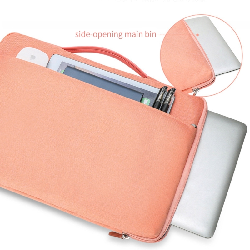 Notebook Handbag for 13-15.6inch Laptop Computer Tote Bag Briefcase Universal Laptop Carrying Case Gray/Pink/Blue/Black