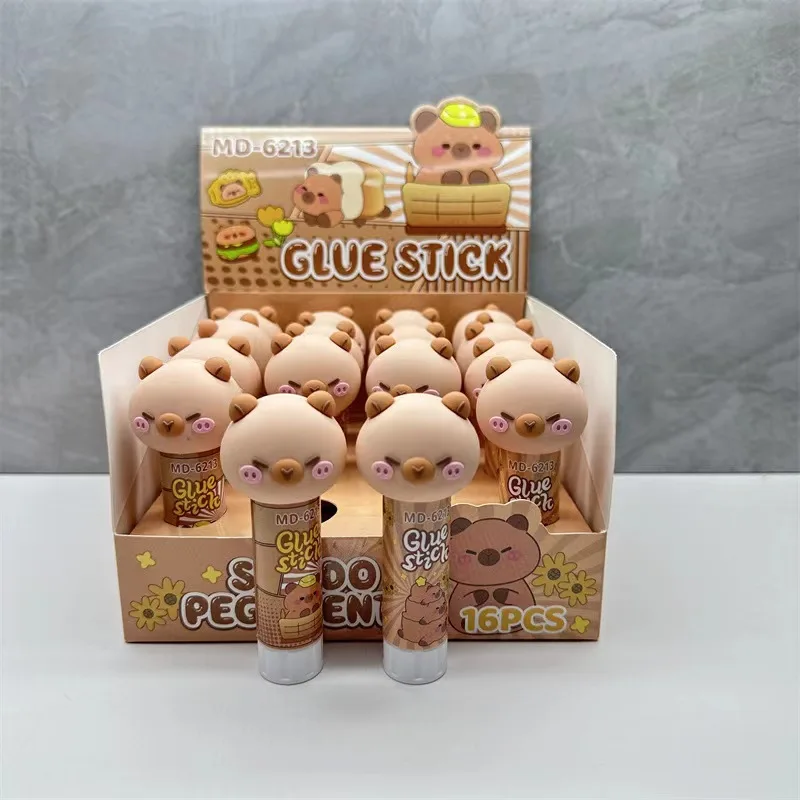 1Pcs Capybara Jelly Color Solid Glue Cartoon Handmade Solid Glue PVA High Viscosity Children's School Art Class DIY Stationery
