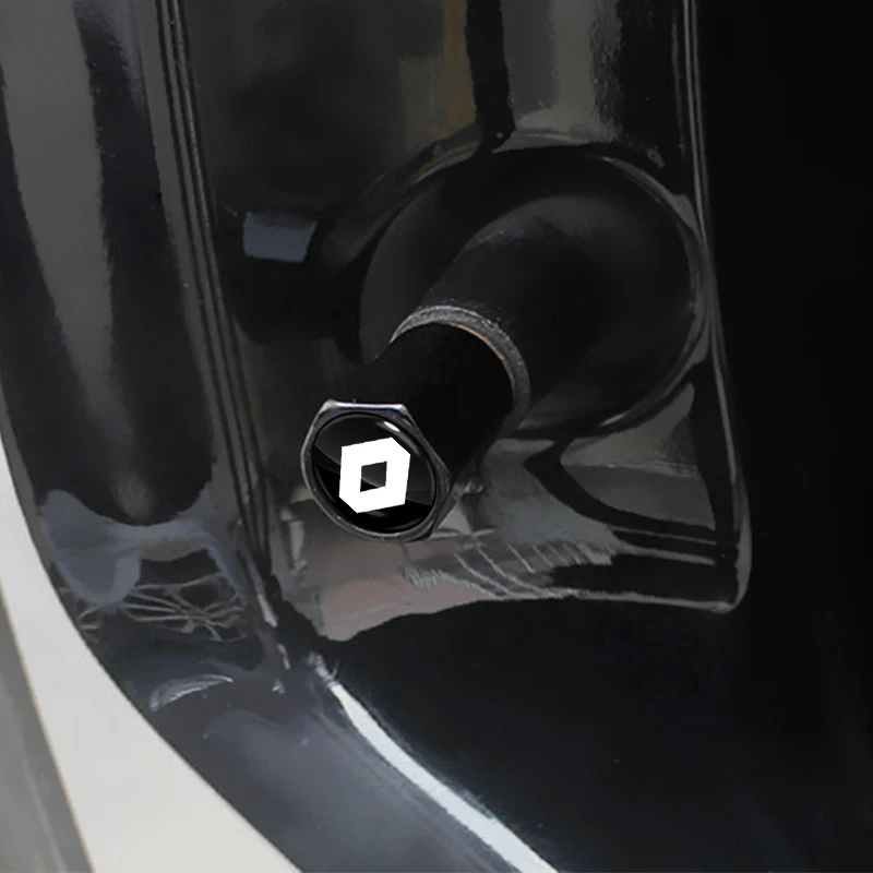 ใหม่ 4 ชิ้นรถล้อยางวาล์ว Caps Air Stem ครอบคลุมอุปกรณ์เสริมสําหรับ Renault Koleos Clio Laguna 2 Megane 2 3 Duster Logan Captur