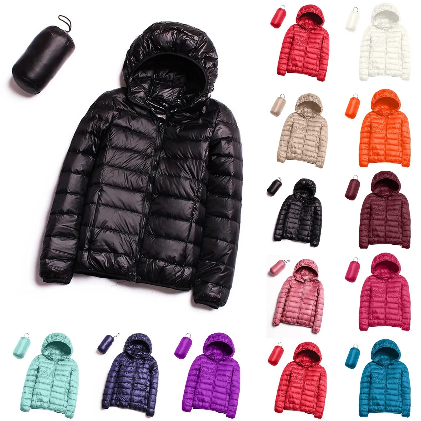 Manteau matelassé à capuche pour femmes hiver 2023 mode brillant imperméable adt épaissir chaud vers le bas veste en coton Outwear S-3XL
