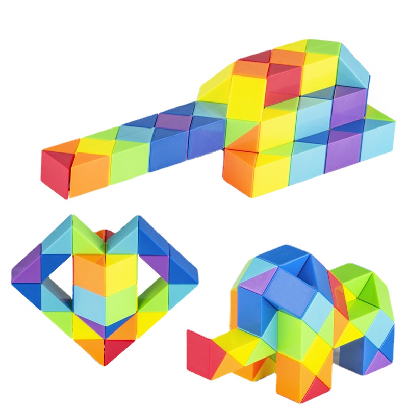 Dingsheng 24 и 36 48 60 72 сегменты Magic Rule Snake многоцветная 3d головоломка fidget gam Fidge Cube Twist Transformable Kid Puzzle