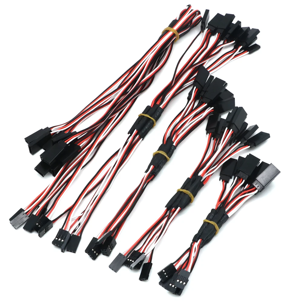 5 ชิ้น/ล็อต 150 มม.300 มม.500 มม.RC Servo Y สายไฟสายไฟสําหรับ JR Futaba Rc แบตเตอรี่ Drone รถเรือเฮลิคอปเตอร์เครื่องบิน