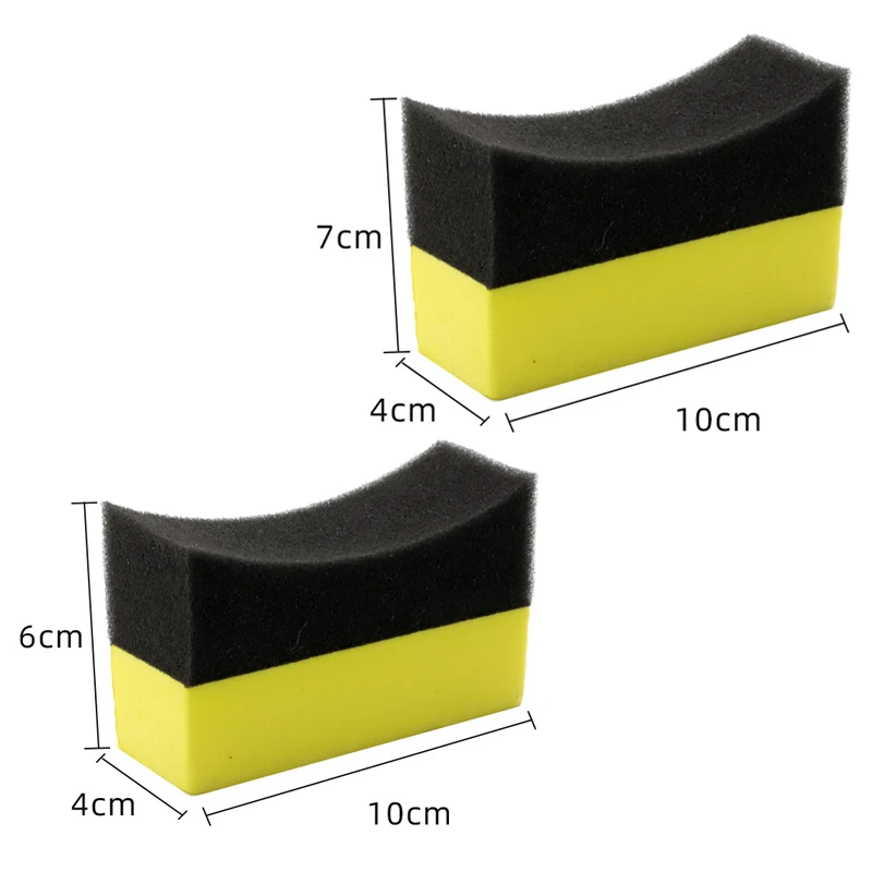 1/2 Chiếc Bánh Xe Hơi Mút Lau Rửa Lốp Xe Rửa Lau Hút Nước Bọt Biển Sáp Đánh Bóng Lốp Cọ Dụng Cụ rửa Xe Phụ Kiện