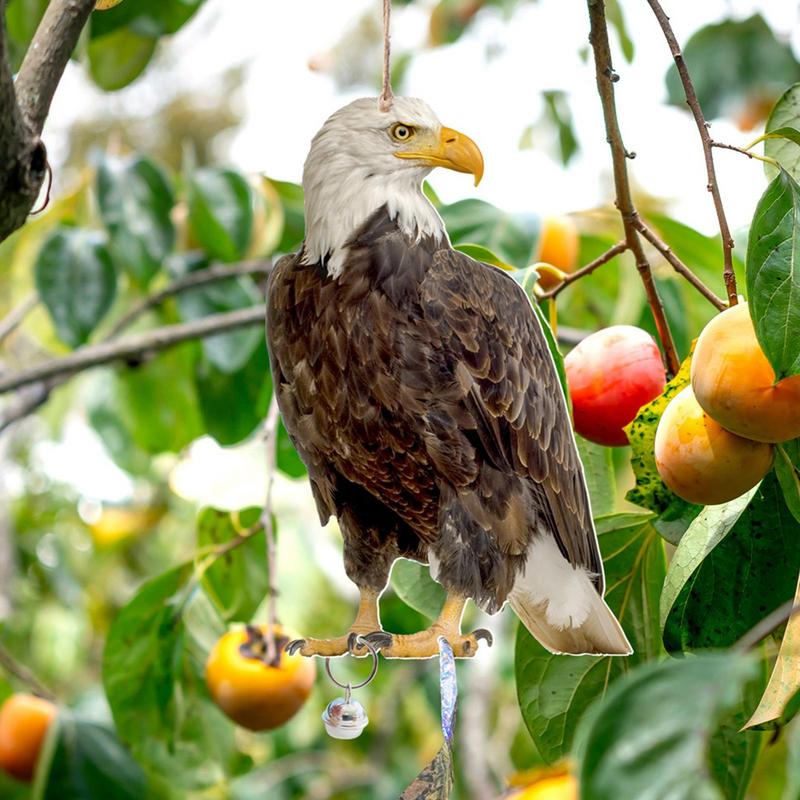 Espantapájaros repelente de aves, colgante duradero de espantapájaros, repelente de aves, campana, huerto Pastoral, susto de aves, soporte para el hogar (estilo plano)