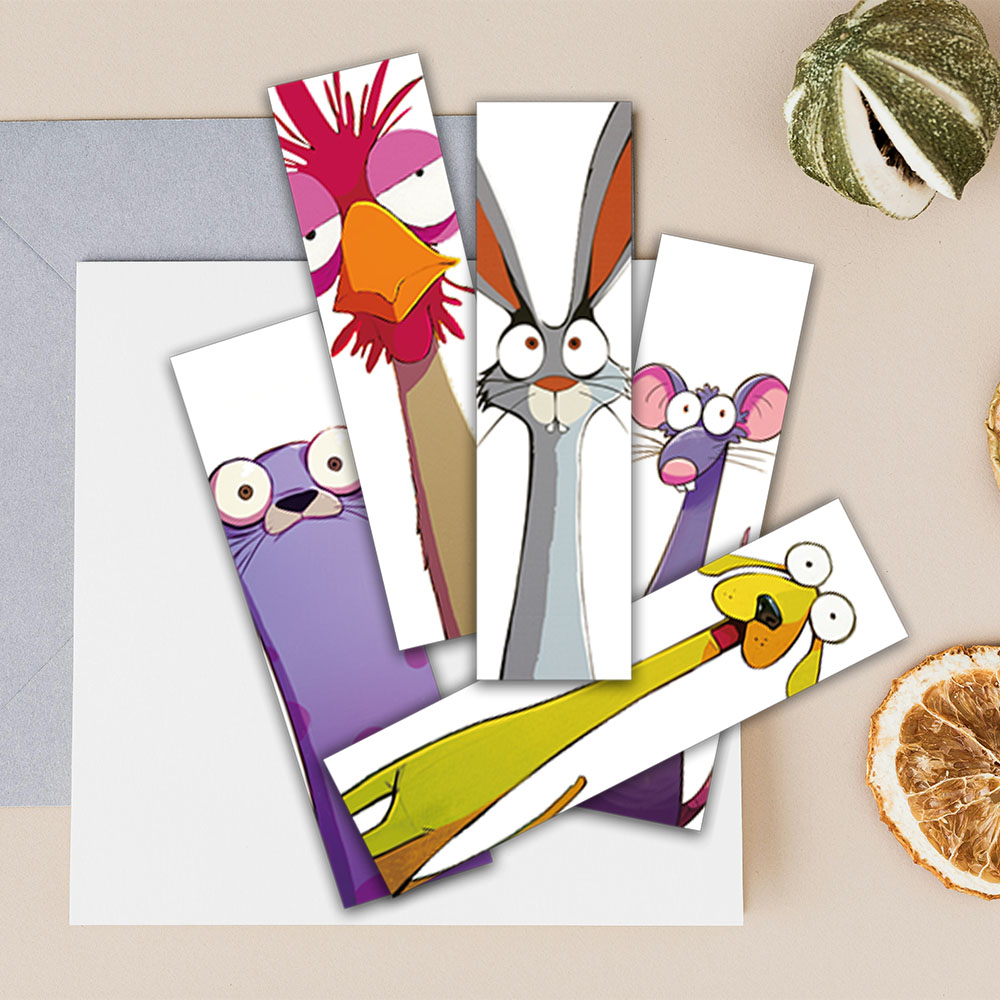 30pcs Funny Cute Cartoon Animals Meme Paper Bookmarks DIY Students Readers Book Lover Page Markers Library Office Page Marking