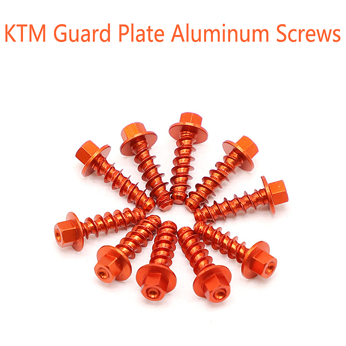 10 個 CNC オートバイセルフタッピングネジボルトキット KTM SX SXF XC XCW XCF EXC EXCF 125-530 2004-2021 2022 2023 ユニバーサル部品