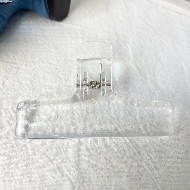 Einfache transparente Acryl-Clips, minimalistischer Stil, Federklammern, für Schüler, Lehrer, Schreibwaren, Schule, Büro, Büroklammern