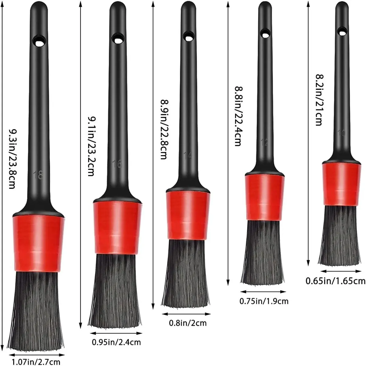 5PCS 자동차 자세히 브러시 세트 청소 바퀴 엔진 인테리어 공기 통풍구 워시 키트에 대 한 프리미엄 섬유 다기능 청소 브러시