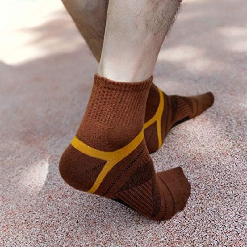 Calcetines tobilleros de cuarto para hombre, medias deportivas de algodón con ventilación, transpirables, atléticas, para correr, senderismo, rendimiento
