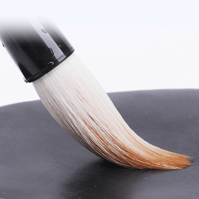 1pc Brush Wolf Hair Sheep Hair Calligraphy and Painting Wood Traditional Ink Chinese Calligraphy Brush Regular Script Practice