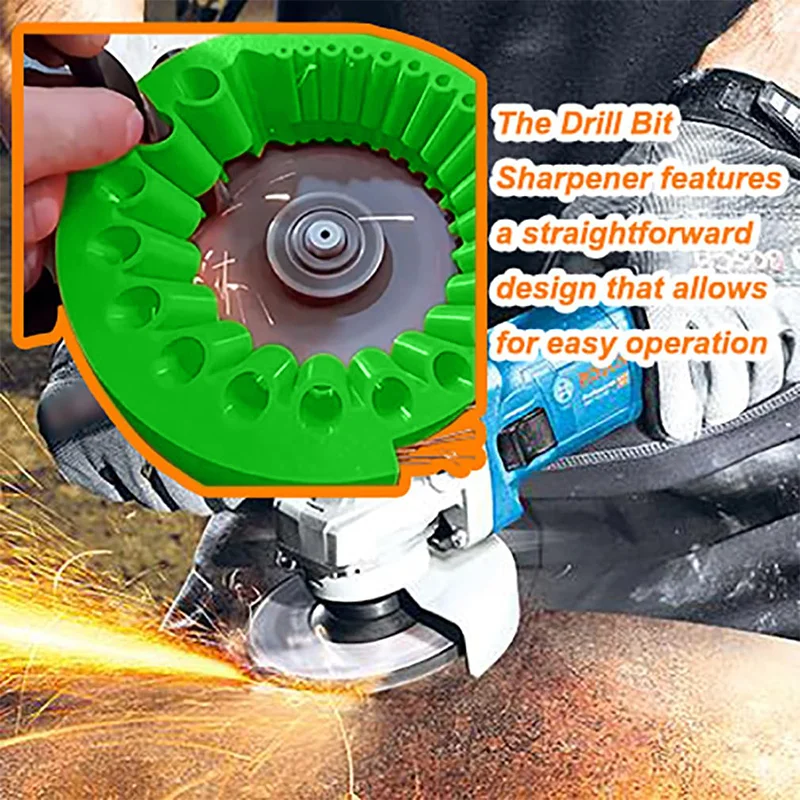 Drill Bit Grinding Sharpener Multipurpose For 2-13mm Drill Bits Polishing Grinding Tool 125mm Angle Grinder Powered Tool Parts